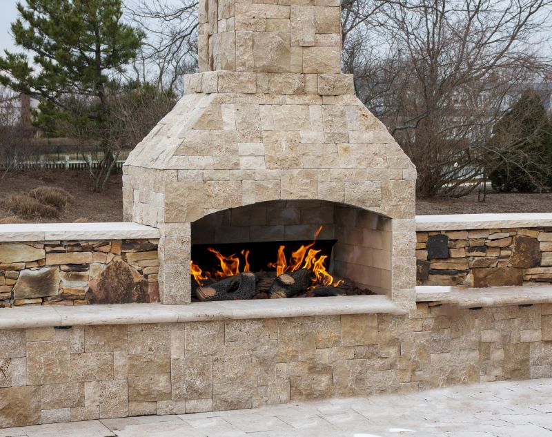 Stone Chimney Installation detail